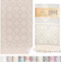 Premium 100% Cotton Turkish Towel – Vintage Light Grey, 35”x 67” – Quick Dry Beach Towel, Sand-Free, Lightweight – Ideal for Pool, Travel, and Everyday Use - Beach Accessories Must Haves