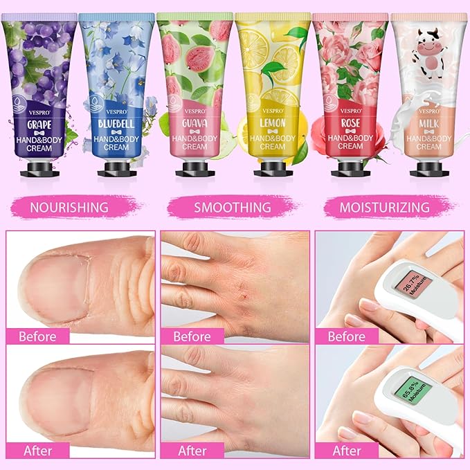 VESPRO 168 Pack Hand Cream Set for Women, Hand Lotion for Mothers Day Gifts, Bridesmaid Gifts, Thank You Gifts, Birthday Gifts, Party Favors, Hand Lotion Travel Size for Dry Cracked Hands
