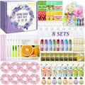80PCS Spa Party Favors, Include Face Masks, Lip Balm, Hand Cream, Under Eye Patches, Lip Mask, Foot Bath Bombs, Hair Bands,Sleepover Spa Party Supplies,Birthday Kit for Women Girls Gift Skincare Set