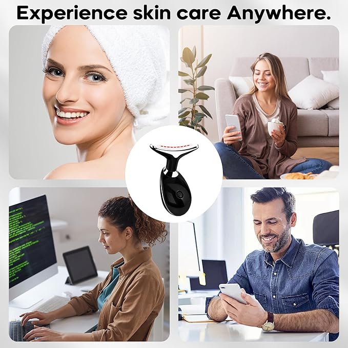 Suenohyu Facial Massager, Portable Face Neck Massager Wand for Skin Care