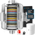 SparkPod 23 Stage Shower Head Filter for Hard Water - High Output Universal Shower Filters to Remove Toxic Chemicals, Chlorine & Heavy Metals (Luxury Polished Chrome)