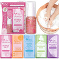 Pedicure Foot Soak Set - Upgraded 6 in 1 Foot Spa, Foot Bath Spa, Pedicure Kit, Foot Soak for Tired & Dry Cracked Feet, Athletes Feet, Bad Odor, Softens Calluses (Rose)