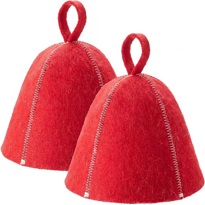 JaGely Sauna Hat for Men Women Sauna Hat Vaporarium Cap Russian Banya Cap for Bath House Accessories