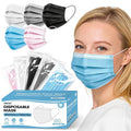 NNPCBT 5 Color Disposable Face Masks 50pcs, Individually Wrapped Masks for Adults, 3-Ply Breathable Disposable Mask For Outdoors, Home, Office, School