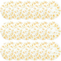 18Pcs Plastic Shower Caps for Women Waterproof Bath Caps Bathing Hair Cap Reusable Shower Caps for Shower,Spa,Salon,Housework,Girls,Home,Travel (Yellow-Flower)