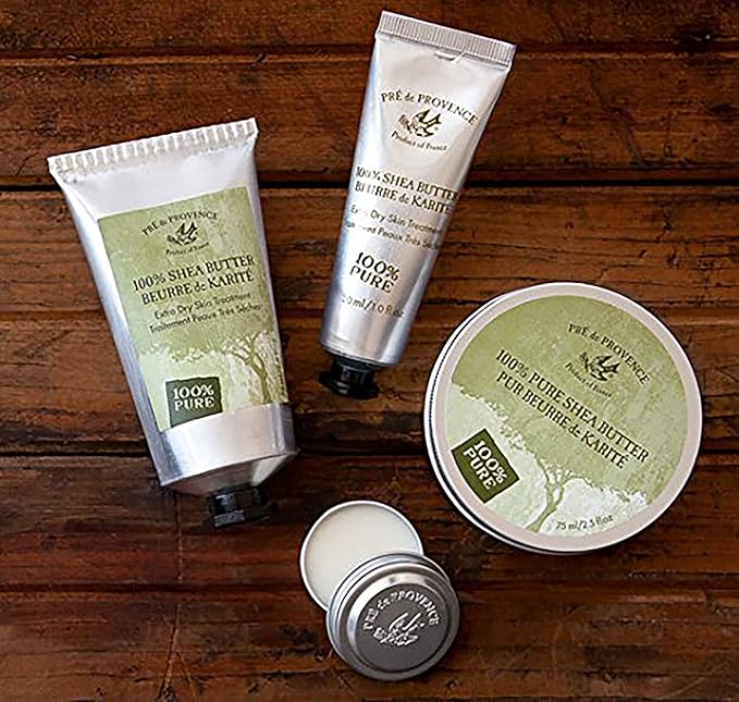 Pre de Provence Beurre De Karité Moisturizing Collection, Shea Butter Enriched Nourishing, Pure Shea Butter, 30 ML, Unscented