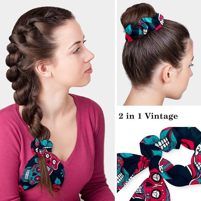 Scrub Cap with Hair Scrunchy, Ponytail Holder Surgical Cap