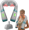 Snailax Cordless Neck Massager with Heat, Shiatsu Neck Back Massager for Pain Relief Deep Tissue, Rechargeable 4D Knead Shoulder Massager Pillow, with Portable Carry Bag, Gifts for Mom, Dad