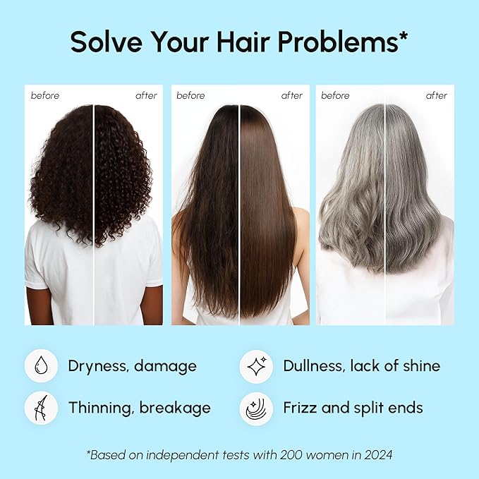 MAREE Hair Serum for Frizzy Dry Hair – Styling Capsules with Keratin, Argan Oil, Vitamins A E B5 – UV & Heat Protectant Frizz Control Serum for Women – Aceite Para el Cabello Treatment | for Frizzy, Styling Capsules, with Jojoba, for Women, Frizzy, Dam...