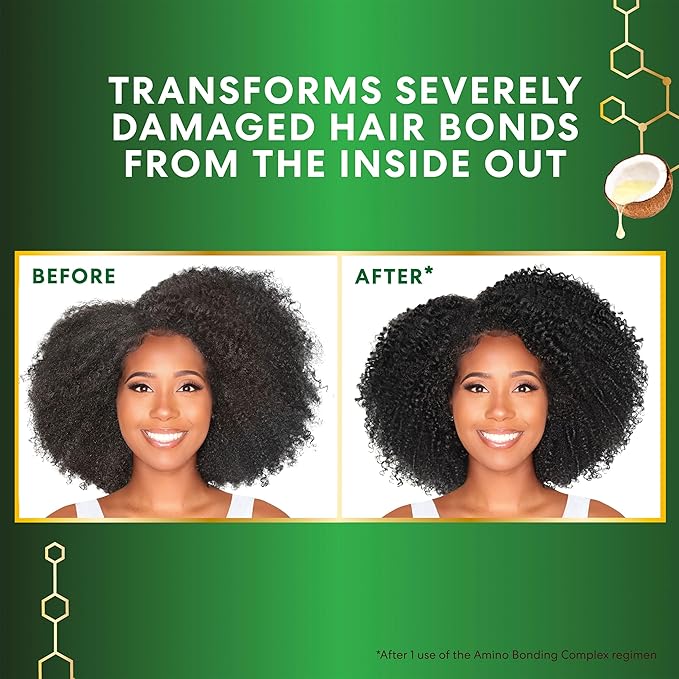 Palmer's Amino Bonding Complex Hair Mask, Intense Conditioning Masque Pack with Coconut Oil & Vitamin E, Heat Protectant, Anti Frizz, Adds Shine, Protects Hair Growth, All Hair Types, 12 fl. oz bottle