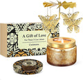 Mothers Day Gifts for Mom from Daughter, Butterfly Candle Gifts for Women, Grandma, Birthday Gift for Woman Friend, Rotating Scented Candles for Home Decor, Funny Birthday Presents for Girlfried Wife