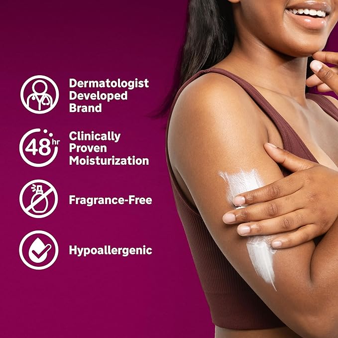 Lubriderm Advanced Therapy Fragrance-Free Moisturizing Hand & Body Lotion + Pro-Ceramide, Intense Hydration for Itchy, Extra Dry, & Sensitive Skin, Non-Greasy, Hypoallergenic, 32 fl. oz (Pack of 6)