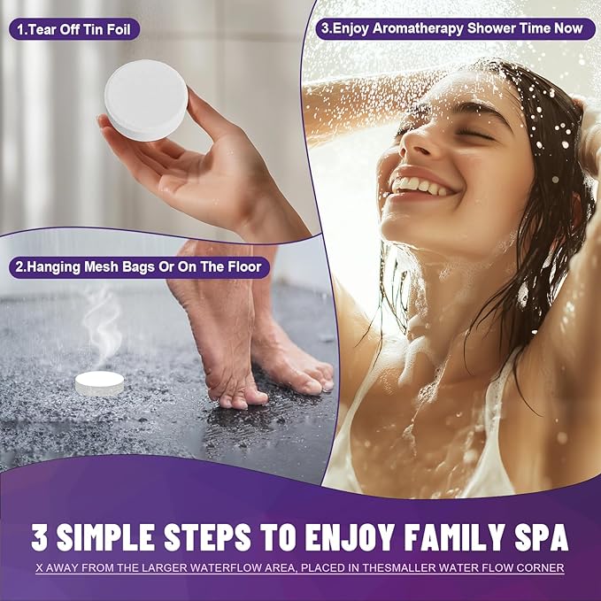 Shower Steamers Aromatherapy, Basket Set for Mothers Day Gifts for Mom, Teacher Appreciation Gifts for Women & Men, 8-Pack Shower Bombs Organic Essential Oils Relaxation & Self Care Gifts for Wife