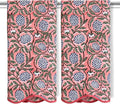 Ridhi Block Print Dark Salmon Cotton Spa/Beach Towel 27"x54" Set of 2 Handmade Bath Towel, Quick Dry Turkish Style Bath, Soft Absorbent Luxury Towel for Home, Gym & Spa, Boho Bathroom Décor