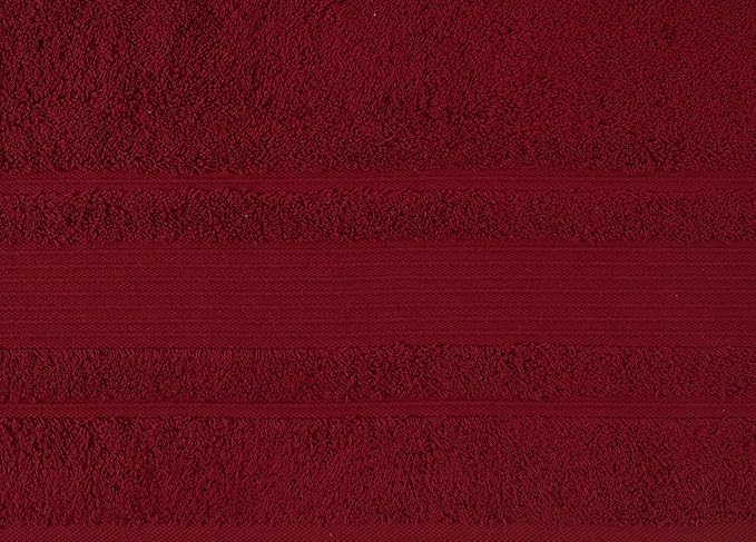 Personalize Your Towels with Custom Embroidery: Names, Monograms, and Initials. Perfect for Bathroom, Spa, Gym, Shower, Kids, Adults, Pool, Travel, Gifts, 2-Piece Wash Cloths Set - Burgundy