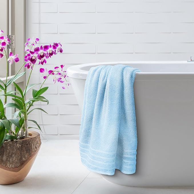 Avalon Towels Bath Towels Set of 4, Size 30 x 60 Inches, Highly Soft and Absorbent, Quick Drying, Lightweight, Perfect for Daily Use
