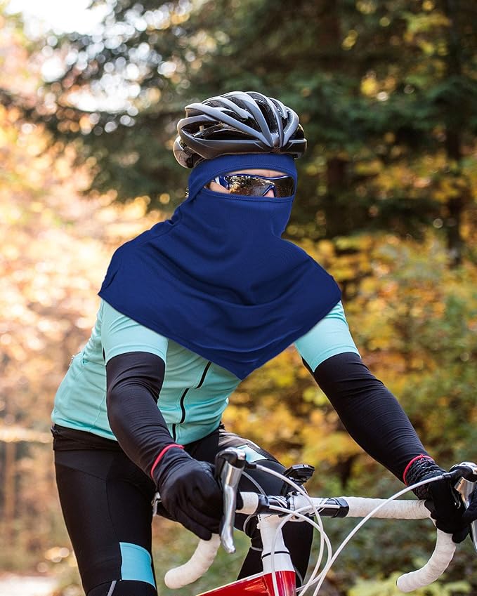 SATINIOR 3 Piece Balaclava Face Cover Sun Protection Neck Cover Summer Balaclava Motorcycle Face Mask for Men Women