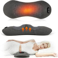 3-in-1 Neck Massager Pillow with Heating & Cervical Traction, Ergonomic Cervical Pillow for Neck Back Shoulder Pain Relief,Cervical Traction Suppor, Mathers Day Gifts (Gray Lumbar Pillow)
