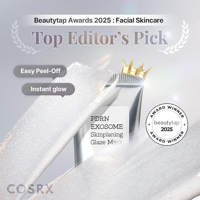COSRX PDRN EXOSOME Glaze Wrapping Mask with SALMON DNA PDRN, Instant Glow, Easy Peel-Off Overnight Mask for Glass Skin, Firmness, Elasticity & Skin Texture Care, Mothers day gifts Korean Skin Care