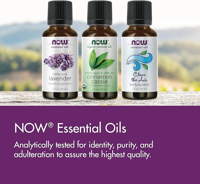 NOW Essential Oils, Lavender Oil, Soothing Aromatherapy Scent, Steam Distilled, 100% Pure, Vegan, Child Resistant Cap, 16-Ounce