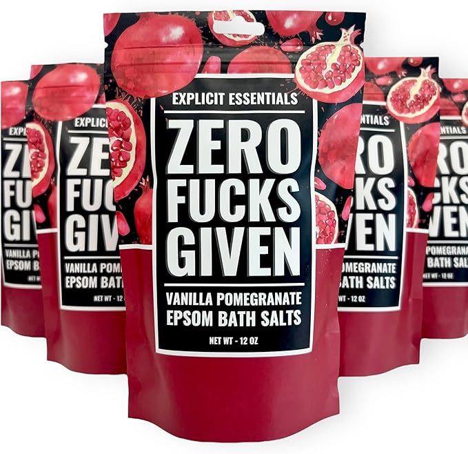 Explicit Essentials Vanilla Pomegranate Epsom Bath Salts, 12 oz