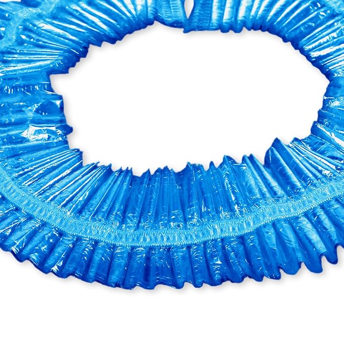 Transparent Blue Pedicure Liners Disposable, Pedicure Bowl Liners with Elastic Band, Unbreakable Pedi Liners Disposable, fits Most Pedicure Tub, for Pedicures Foot Spa Home Use (25pcs)