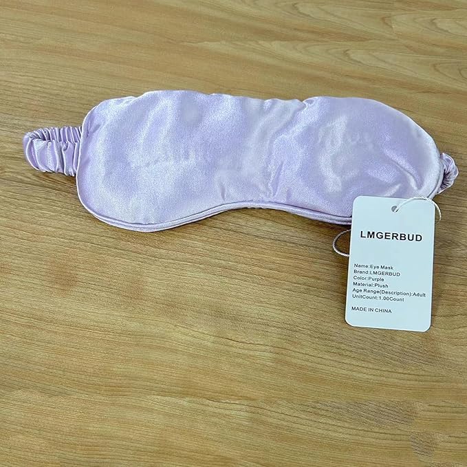 LMGERBUD Sleep Eye Mask for Sleeping,Soft and Comfortable Fabric, Eye Shade Cover for Travel Nap