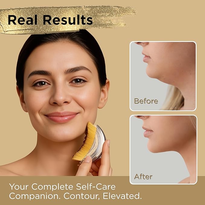 ICON Lymphatic Contour Brush for Face, Face Sculpting Tool for Lymphatic Drainage, Ultra Soft Bristles, Dry Brush, Helps Reduce Look of Puffiness (3 Pack)