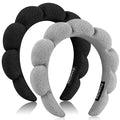 Ztomine Spa Headbands for Washing Face or Facial, Set of 2 Skincare Headbands, Terry Cloth Headband Wash Combo Pack - Puffy Makeup Washing, Mask, Skin Treatment