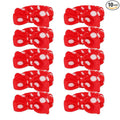 Casoty 10 Pcs Red Dot Makeup Headbands, Spa Gifts for Women Girls, Soft Coral Fleece Skincare Headband, Bow Hair Bands, Beauty Headbands for Face Washing Shower Skin Care Yoga
