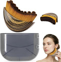 Lymphatic Contour Face Brush, Lymphatic Drainage Brush, Double Chin Reducer Lymphatic Drainage Massager Anti-Puffiness Ergonomic Facial Cleansing Brush for Sculpting