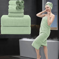 8 Piece Bathroom Towel Set Green |2 Oversized Large Bath Towels Sheet,2 Hand Towels and 4 Washcloths| 600GSM Ultra Soft Luxury Premium Towel Set Highly Absorbent Quick Dry Hotel Towel Collection
