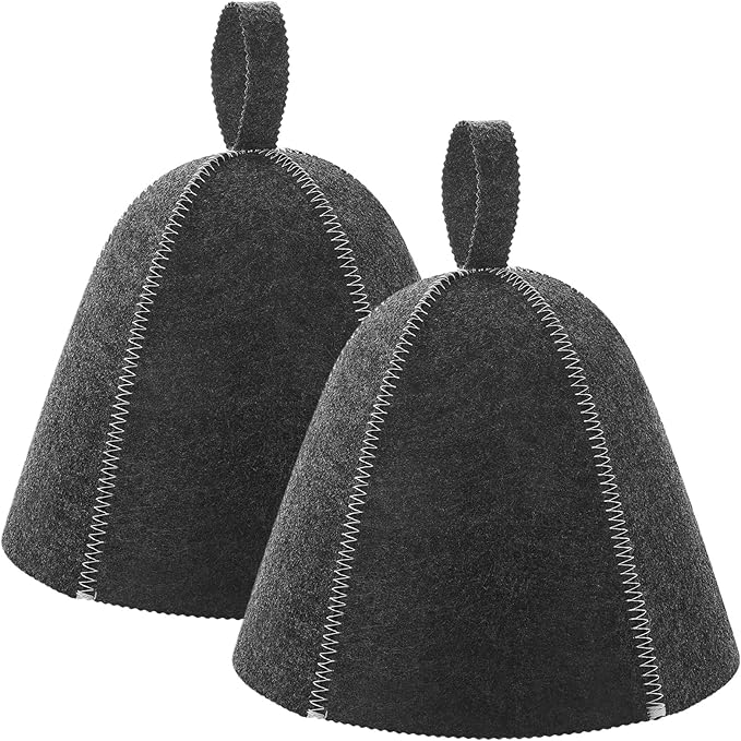 JaGely Sauna Hat for Men Women Sauna Hat Vaporarium Cap Russian Banya Cap for Bath House Accessories
