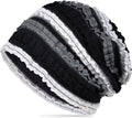 Women's Summer Beanie for Men Hat Boho Hats Adult Dwarf Hats Chemo Cap Cancer Headwear Caps Baggy Skull Sleep Cap Nightcap
