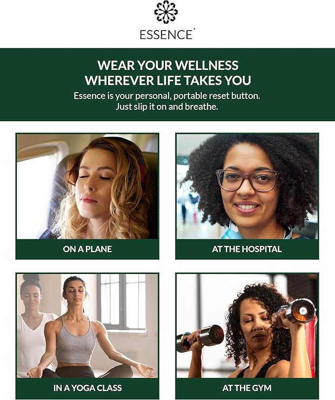HONÉ Essence Wearable Aromatherapy Nasal Diffuser – Eucalyptus Essential Oil Nose Ring Silicone Inhaler for Stress & Mood Support - Made in USA & Travel-Friendly
