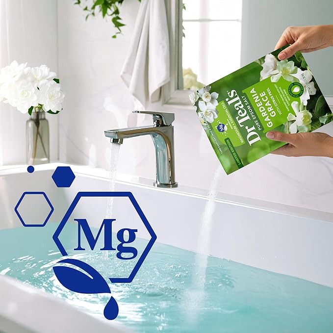 Dr Teal's Epsom Salt Magnesium Soak, Gardenia Grace, 3 lbs