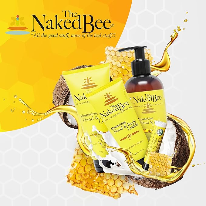 The Naked Bee Nourishing Body Lotion for All Skin Types (6.7 Fl oz) - Moisture Replenishing Lotion for Dry Skin with Pomegrante & Honey
