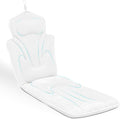 Ergonomic Full Body Bath Pillow for Bathtub, 5D Luxury Spa Cushion with 114 Non-Slip Suction Cups, Extra Long Thick Bath Pillow for Full Body Support, for Adult with Laundry Bag & Hook