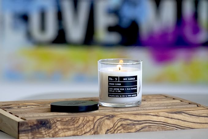 Lulu Candles | Red Roses | Luxury Scented Soy Jar Candle | Hand Poured in The USA | Highly Scented & Long Lasting- 6 Oz.