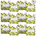 Greenwich Bay Mini Botanical Soap Bars – 12 Pack 1.9 oz Each – Individually Wrapped Guest Soaps for Airbnb, Spa, Travel, Bath – Travel Size Bar Soap Set, Cucumber Olive Oil
