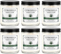 Citronella Candles Outdoor - 6 Pack Natural Soy Wax Citronella Candles for Patio,Garden,Yard, Balcony BBQ, Camping, Party, up to 200 Hours Burning Summer Outside Candle Set