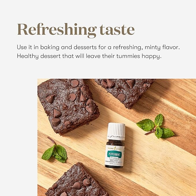 Young Living Essential Oil Blend | Refreshing & Soothing Aroma | 100% Pure Essential Oil for Home, Work, & Personal Use | Peppermint Vitality | 5 ml