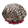 Shower Cap for Women,1 Pcs Shower Hat Waterproof-Double Layer-Reusable Elastic Bath Caps for Girls Spa Home Use,Hotel and Hair Salon …