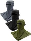 SATINIOR 3 Piece Balaclava Face Cover Sun Protection Neck Cover Summer Balaclava Motorcycle Face Mask for Men Women