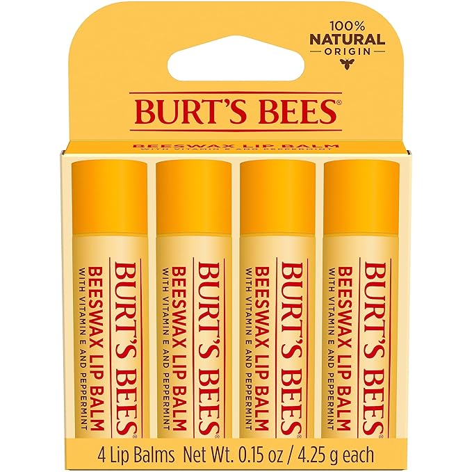 Burt's Bees 100% Natural Moisturizing Lip Balm (Original Beeswax)