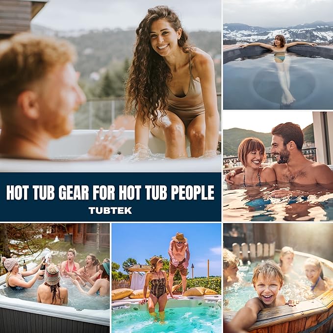 Hot Tub Chemical Bag (Navy) | Hot Tub Storage For All Your Hot Tub Chemicals & Hot Tub Accessories | Pool Chemical Storage | Holds All Major Chemical Brands and Essential Spa Accessories for Hot Tub