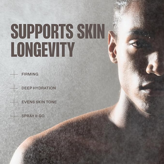 Super Moisture, 2 in 1 Day to Night Serum & Moisturizer Spray, Hydration & Repair Formula with Hyaluronic Acid, Exosomes & NAD+, Collagen Support, Skin Care for Men, All Skin Types, 100 mL
