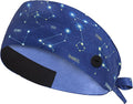 Satin Lined Scrub Cap, Adjustable Surgical Cap with Sweatband & Buttons, Soft and Wrinkle-Resistant Scrub Hat