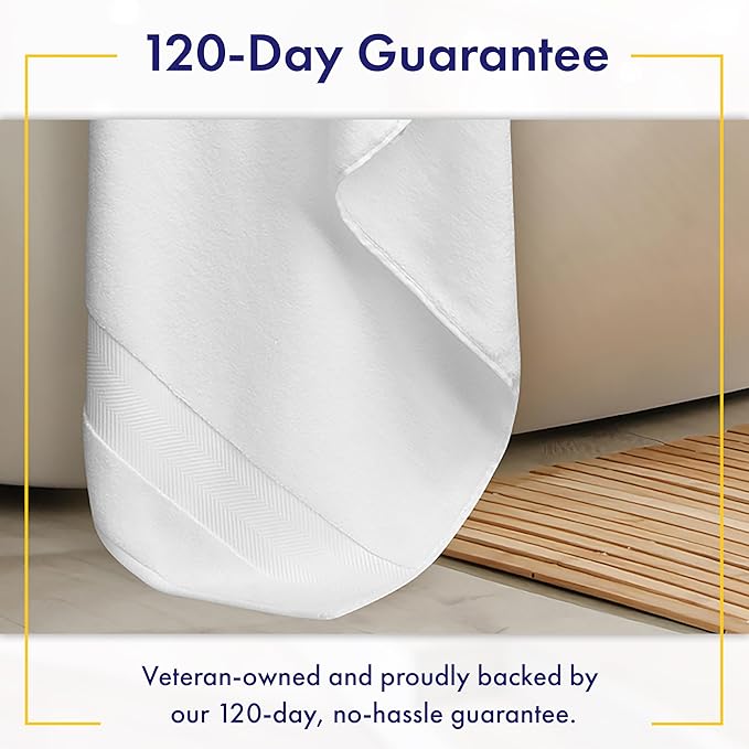 Alusa Home Ultra Soft & Plush Viscose from Bamboo Bath Sheets - 700 GSM Pack of 2 - Extra Large 70x35 in - Super Absorbent & Quick Drying (White)
