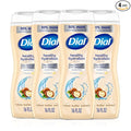 Dial Body Wash, Healthy Hydration, Shea Butter Extract + Vitamin E, 16 fl oz (Pack of 4), Gentle, Leaves Skin Feeling Soft In 1 Shower, Dermatologist-Tested, No Parabens & Silicones